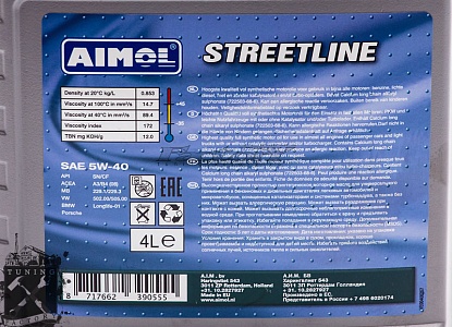 Aimol Моторное масло Streetline 5W-40 4л