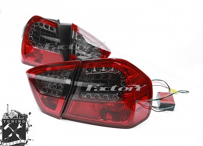 Фонари светодиодные для BMW E90, тонированные/ красные