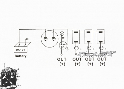 Панель зажигания с тумблерами и индикаторами