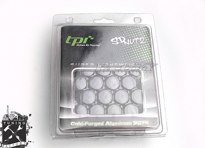 TPI Кованные алюминиевые гайки SD Nuts, резьба 12x1.5, черные