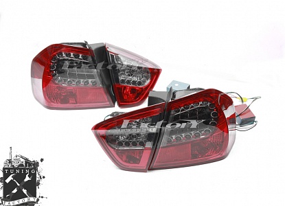 Фонари светодиодные для BMW E90, тонированные/ красные