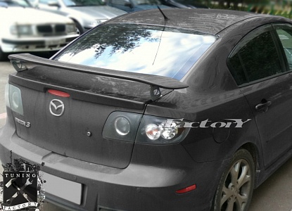 Спойлер для Mazda 3, пластиковый на стальных ножках