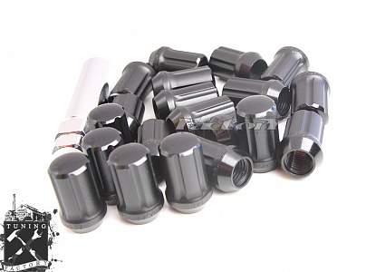 TPI Кованные алюминиевые гайки SD Nuts, резьба 12x1.5, черные
