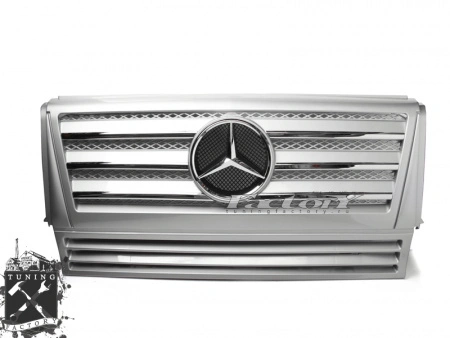 Решетка радиатора для Mercedes-Benz W463, серебро/ хром