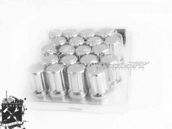 TPI Стальные узкие гайки Tuner Nuts, резьба 12x1.25, хром