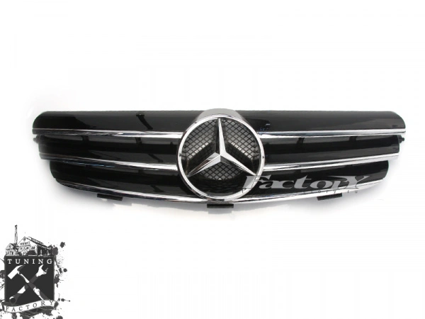 Решетка радиатора для Mercedes-Benz W209, черная