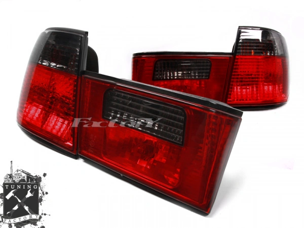 Фонари для BMW E34, красные/ тонированные