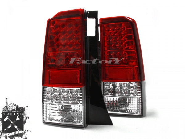 Фонари для Toyota bB, красные/ хром