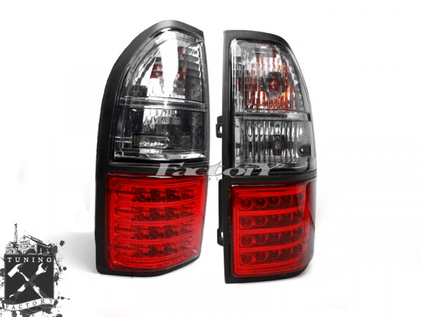 Фонари для Toyota Land Cruiser Prado 90, красные/ тонированные