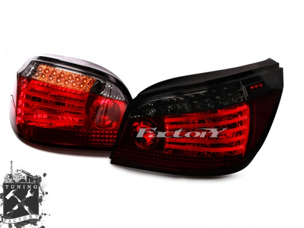 Фонари для BMW E60, красные/тонированные