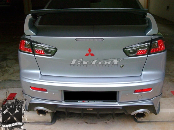Фонари для Mitsubishi Lancer 10, хром