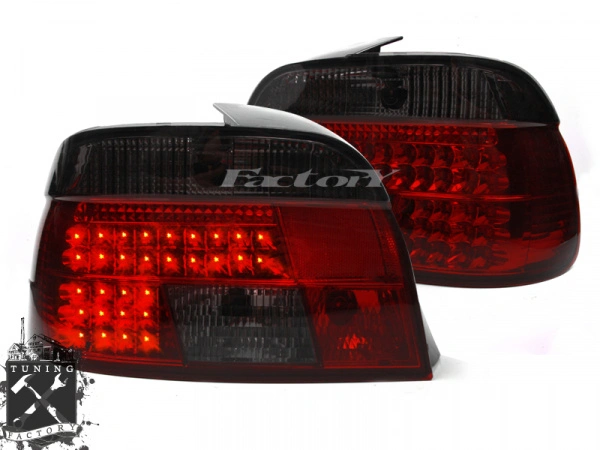 Фонари для BMW E39, красные/ тонированные