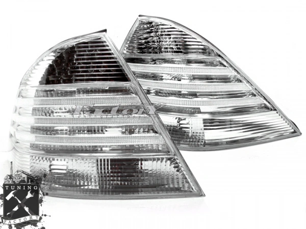 Фонари для Mercedes-Benz W220, хром