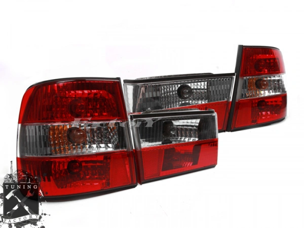 Фонари для BMW E34, красные/ тонированные