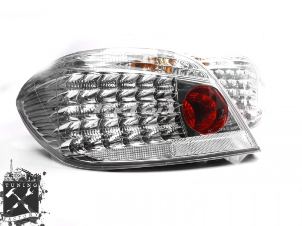 Фонари светодиодные для Peugeot 307, хром