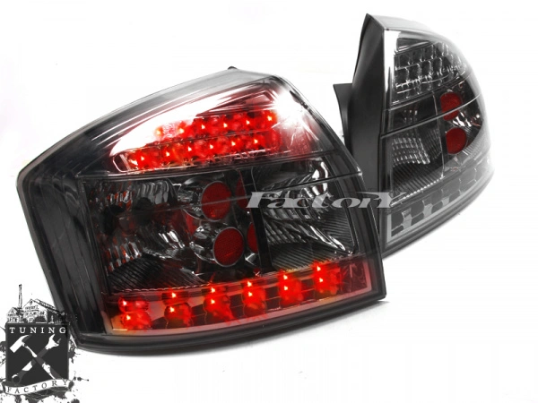 Фонари для Audi A4 B6, хром/ тонированные