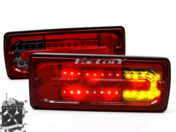 Фонари для Mercedes-Benz W463, красные/ тонированные