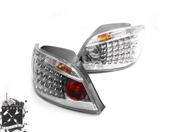Фонари светодиодные для Peugeot 307, хром