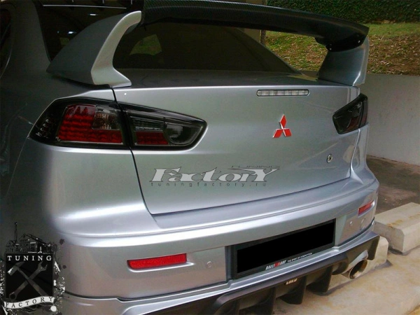 Фонари для Mitsubishi Lancer 10, хром/ тонированный