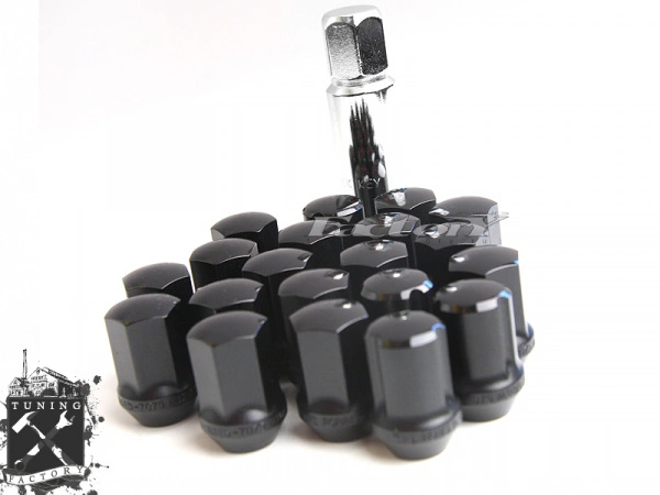TPI Кованные алюминиевые гайки с секреткой XR Nuts, резьба 12x1.25, черные