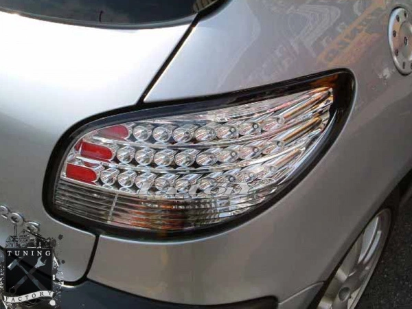 Фонари светодиодные для Peugeot 206, хром
