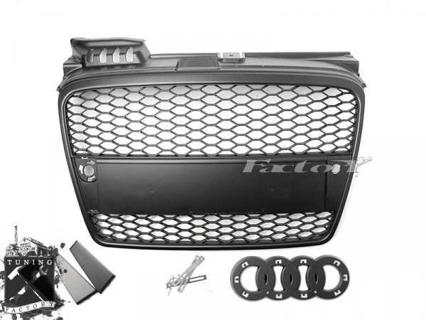 Решетка радиатора для Audi A4 (B7), черная