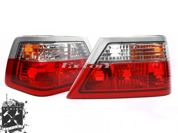 Фонари для Mercedes-Benz W124, красные/ хром