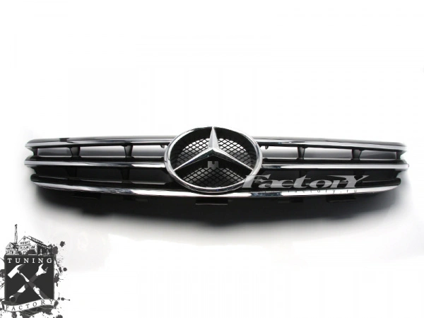 Решетка радиатора для Mercedes-Benz W209, черная