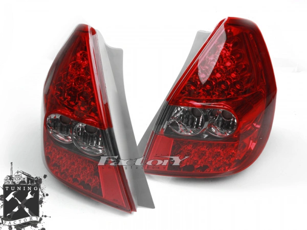 Фонари светодиодные для Honda Jazz/ Fit GD, тонированный красный