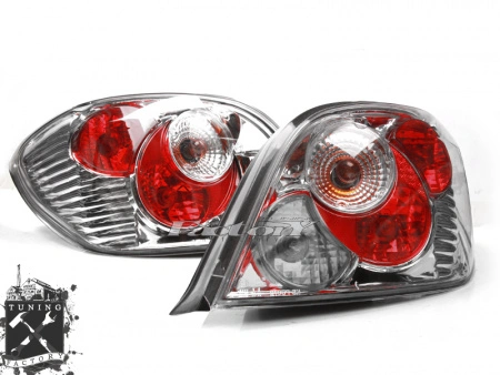 Фонари для Peugeot 307, хром
