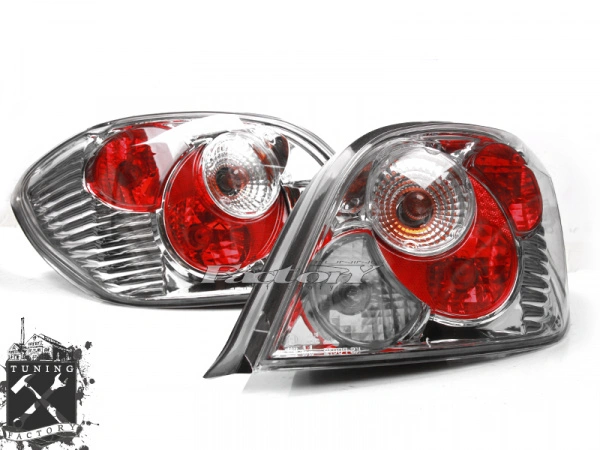 Фонари для Peugeot 307, хром