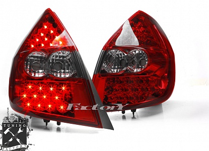 Фонари светодиодные для Honda Jazz/ Fit GD, тонированный красный