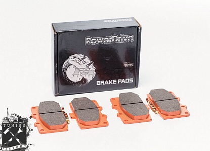 Powerdrive Тормозные колодки передние для Subaru WRX/Nissan S14/Z32/R32