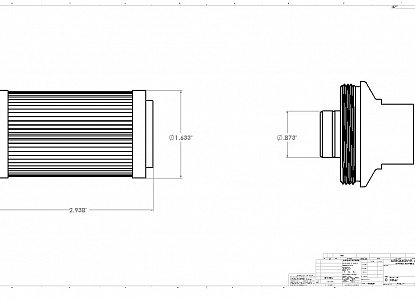 Aeromotive Сменный топливный фильтр 10 micron (бумага)