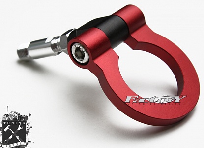 Буксировочное кольцо для Mitsubishi Lancer X, красное