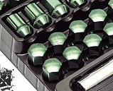TPI Кованные алюминиевые гайки с секреткой XR NUTS, резьба 12x1.25, зеленые